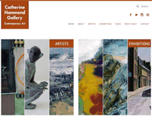 Tablet Screenshot of hammondgallery.com